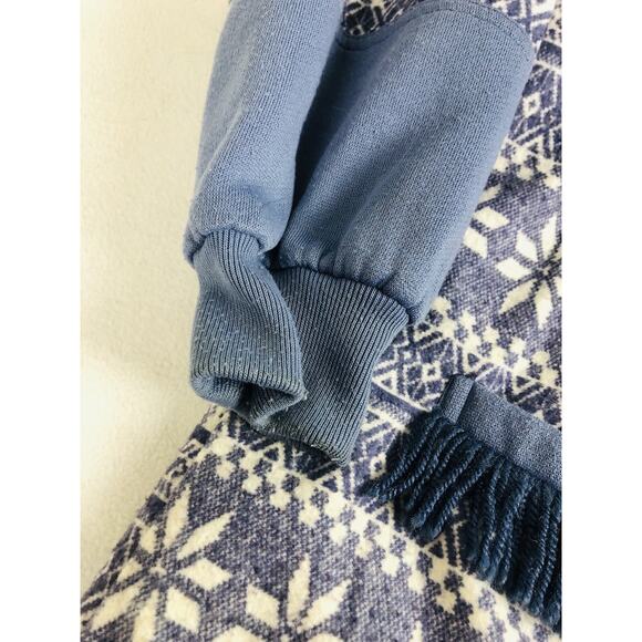 Womens Reversible Coat OSFM Hooded Nordic Fringe Nylon Water Resistant Jacket - Picture 7 of 16